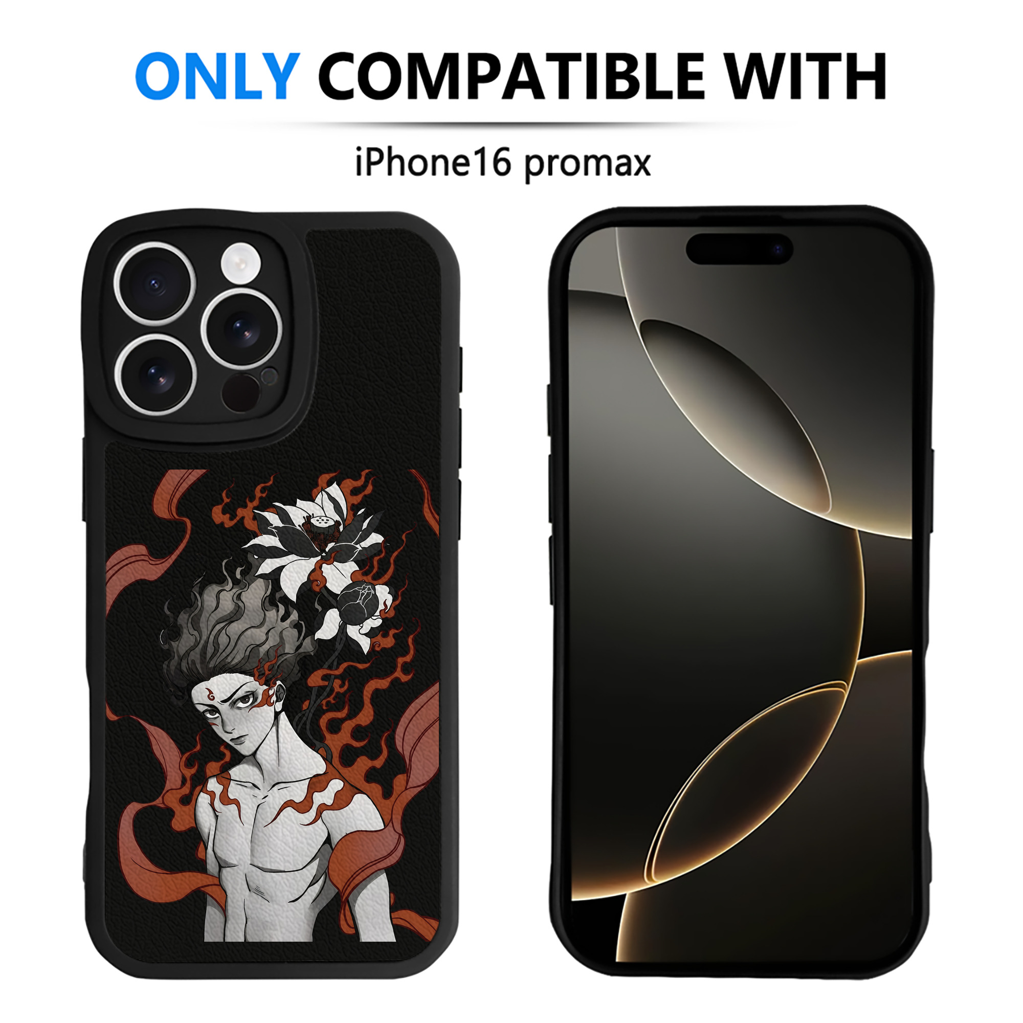 （画像用） Ne Zha 2 ナタ 魔童の大暴れ 【iPhone 16シリーズ対応】シリコンスマホケース（レザー調） 材質：シリコン